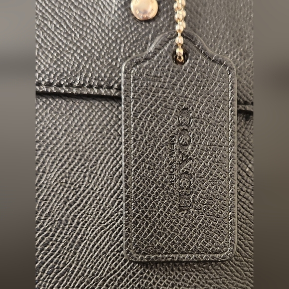 Coach Black Brooke Leather Carryall Satchel - Picture 5 of 8